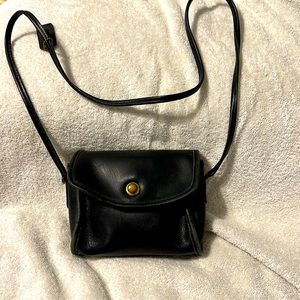 Vintage small Coach crossbody black purse